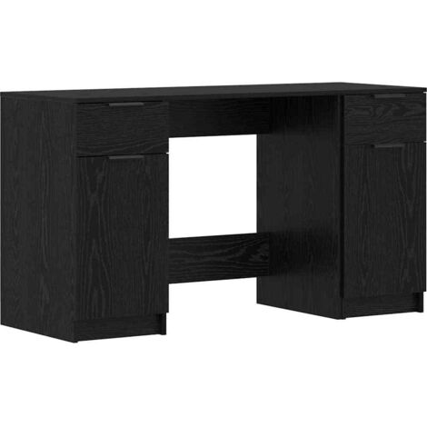 Bureau Chêne noir 133 x 50 x 75 cm Bois d'ingénierie vidaXL