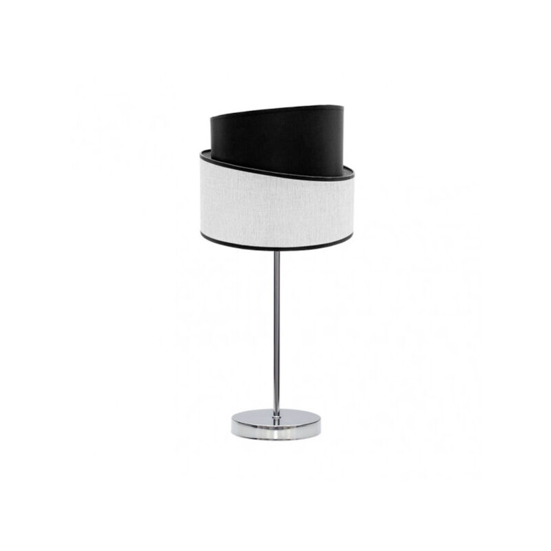Fabrilamp - Lampe à poser chrome/blanc/noir Hara modèle 1xE14 Fabrilamp - Lampe à poser chrome/blanc/noir Hara modèle 1xE14