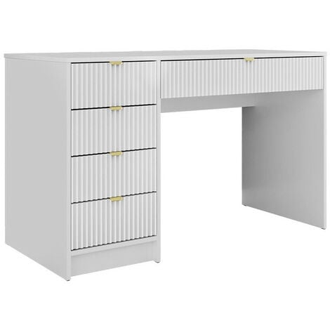 MOBILIER1 Bureau Comfivo J109, Blanc, Avec tiroirs, Le nombre de portes: 0, Nombre de tiroirs: 0, 76x120x55cm