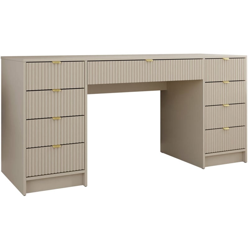 Bureau Comfivo Larmire 110, Beige, Avec tiroirs, Le nombre de portes: 0, Nombre de tiroirs: 0, 76x154x55cm