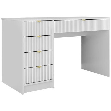Bureau Comfivo Larmire 100, Blanc, Avec tiroirs, Le nombre de portes: 0, Nombre de tiroirs: 0, 76x120x55cm