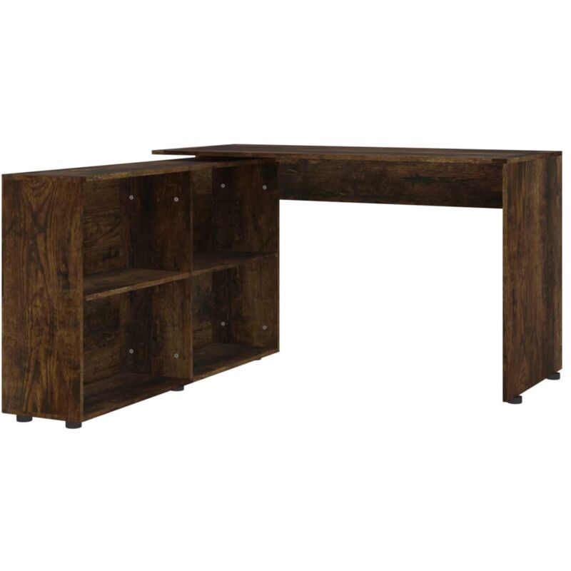 Vidaxl - Bureau d'angle Chêne fumé Bois d'ingénierie Chêne fumé