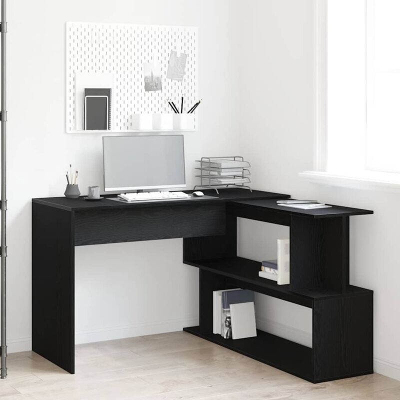Bureau Chêne noir 200 x 50 x 76 cm Bois d'ingénierie Vidaxl
