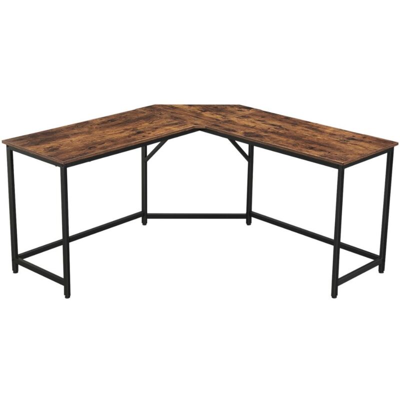 Vasagle - calicosy - Bureau d'Angle Droit Style Industriel - L149 x P149 cm