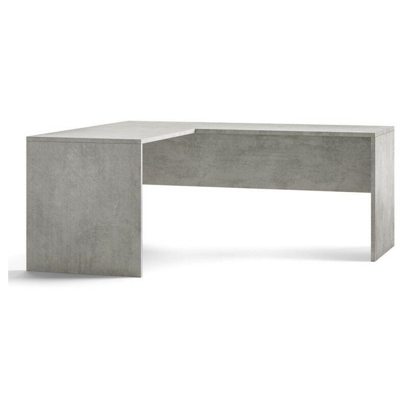 Sarmog - Bureau d'angle gauche moderne Beton Cemento 180x169x h76 cm