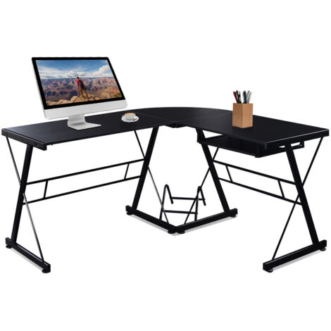 bureau d’angle informatique table d’ordinateur forme l bureau à domicile