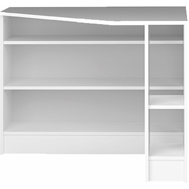 Bureau d'angle PLAN blanc - Blanc - Temahome
