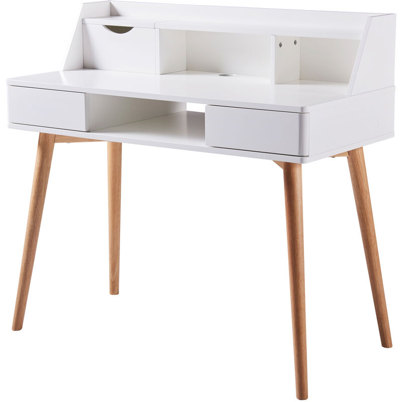 Bureau d'écriture en bois avec rangement Teamson Home Creativo, naturel