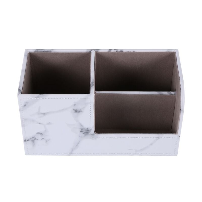 Bureau de Rangement pour Organisateur de Papier à Lettres en Cuir Struction Multifonctionnel avec / Crayon, Porte-Cartes de Visite avec