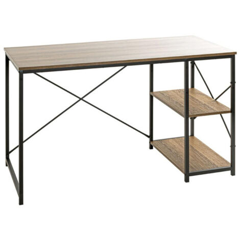 Bureau Design 2 Niches "Ademo" 120cm Chêne & Noir