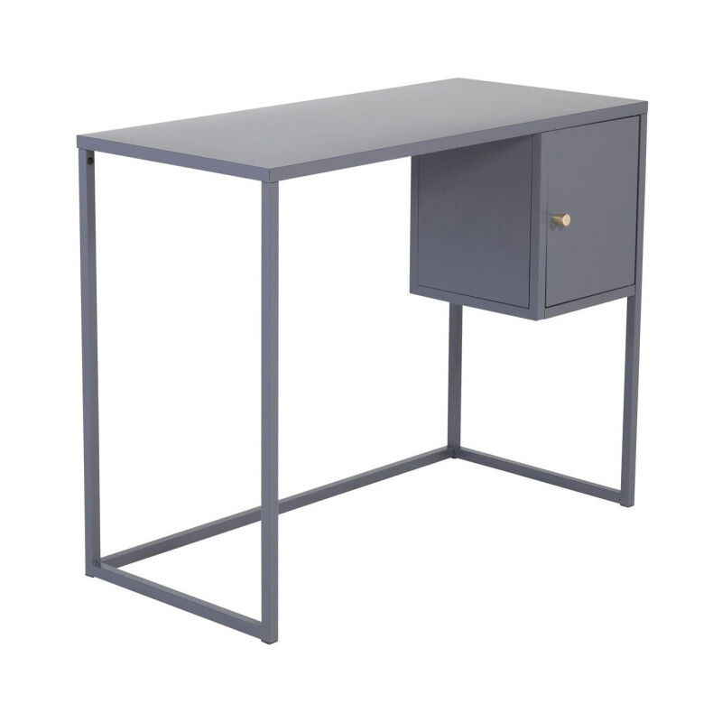 Paris Prix - Bureau Design Avec Porte 'Bakal' 95cm Gris Clair Paris Prix - Bureau Design Avec Porte 'Bakal' 95cm Gris Clair