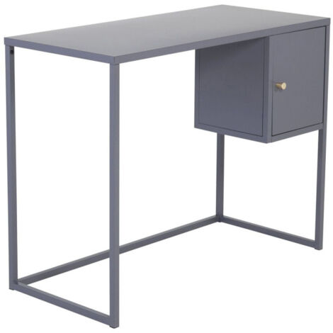 Bureau Design Avec Porte "Bakal" 95cm Gris Clair