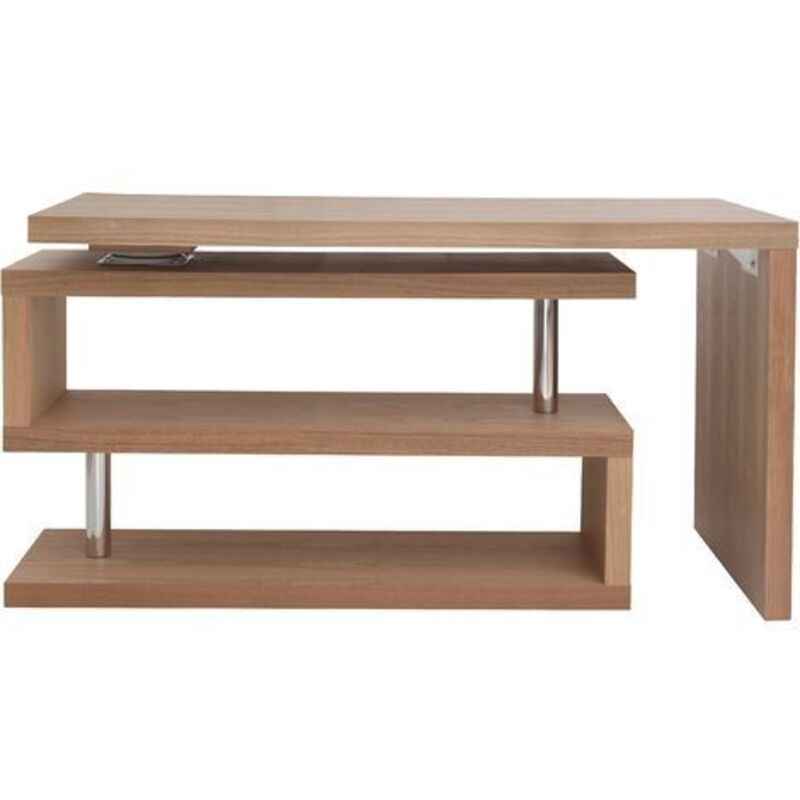 Bureau modulable design en bois clair chêne L140-214 cm MAX Bureau modulable design en bois clair chêne L140-214 cm MAX