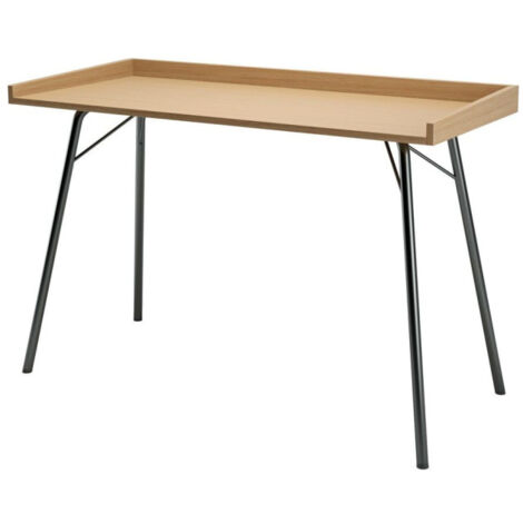 Bureau Design en Bois "Rayburn" 115cm Naturel