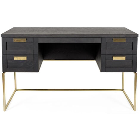 Bureau Design "Pimlico" 130cm Charbon