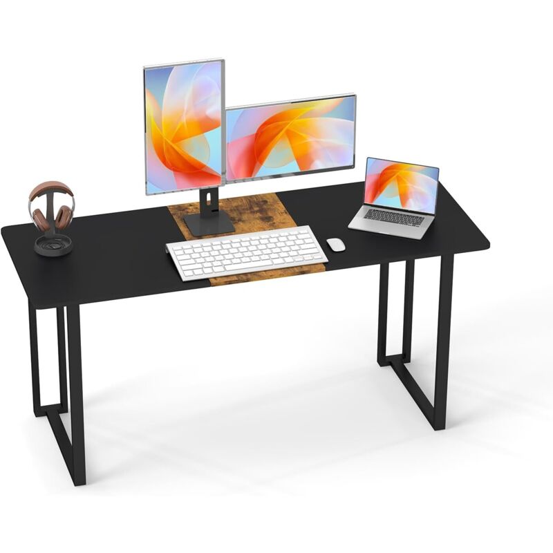 Costway - Bureau d'Ordinateur 60 x 160 cm, Bureau d'Étude avec Cadre en Métal, Style Industriel,Table de Salle à Manger pour Maison, Marron Rustique Costway - Bureau d'Ordinateur 60 x 160 cm, Bureau d'Étude avec Cadre en Métal, Style Industriel,Table de Salle à Manger pour Maison, Marron Rustique