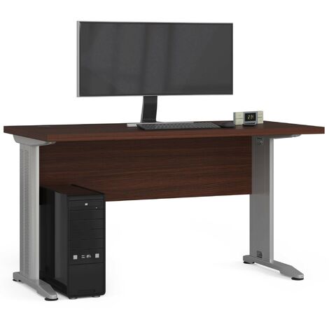 Bureau d'ordinateur AKORD BM135 Wengé 135 cm couleur Wengé 135x60x76 cm