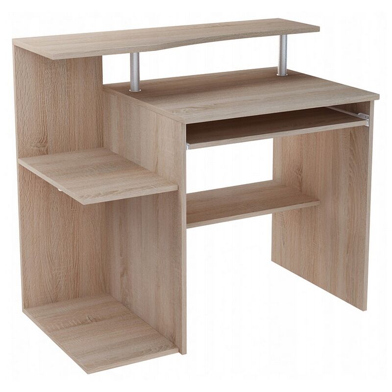 Bureau d'ordinateur B1 CHÊNE SONOMA meuble 100 cm