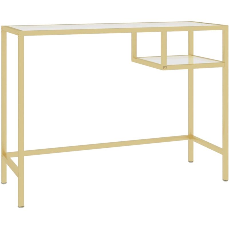 Vidaxl - Bureau d'ordinateur Transparent 100x36x74 cm Verre trempé