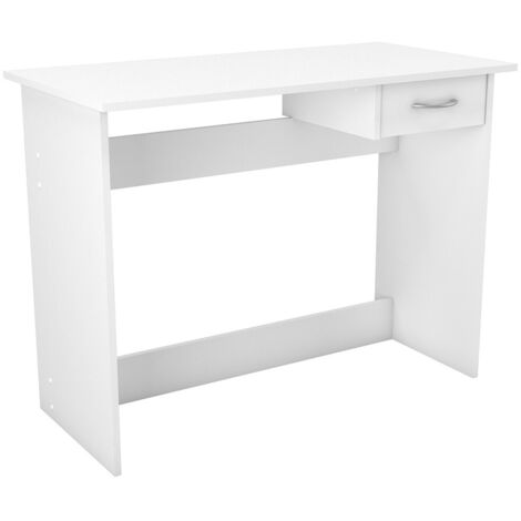 Bureau droit informatique contemporain blanc mat Annecy