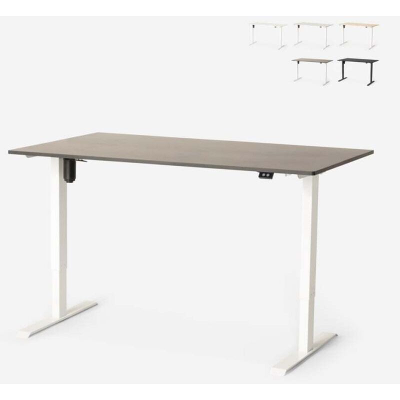 Bureau assis-debout électrique réglable en hauteur 160x80 Standwalk - Noir Bureau assis-debout électrique réglable en hauteur 160x80 Standwalk - Noir