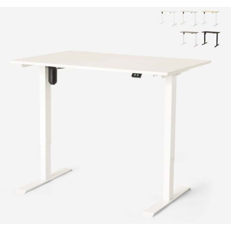 Bureau assis-debout électrique réglable en hauteur 120x60 Standwalk - Blanc Bureau assis-debout électrique réglable en hauteur 120x60 Standwalk - Blanc