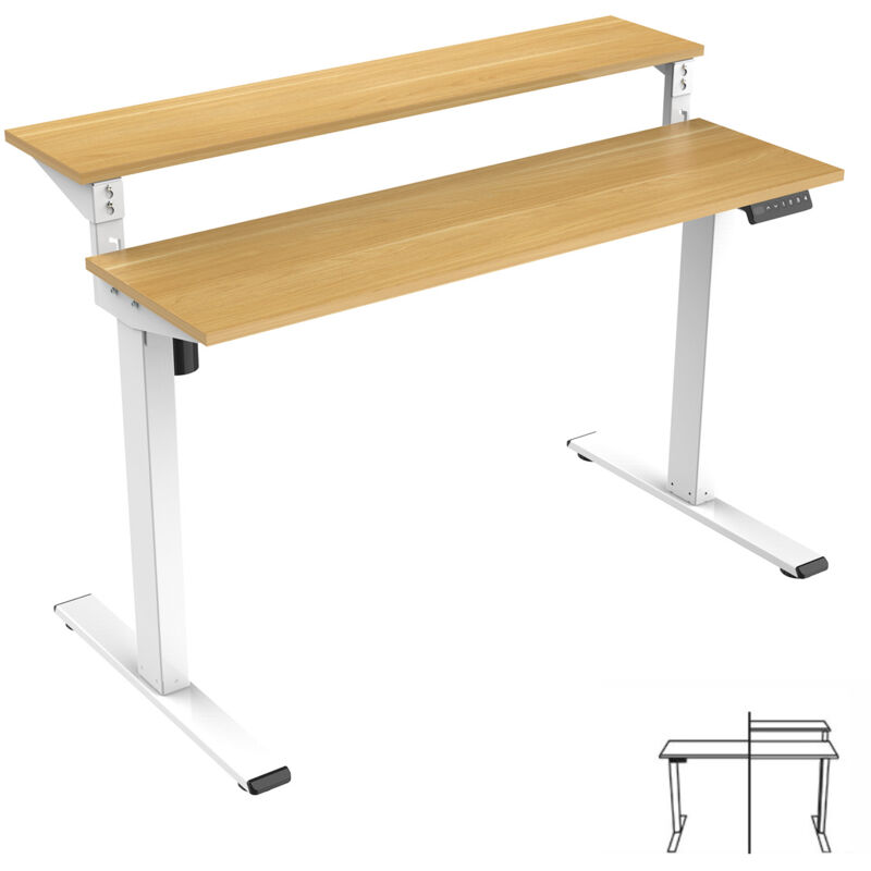 Bureau électrique Spacetronik Moris 133WO 140x70