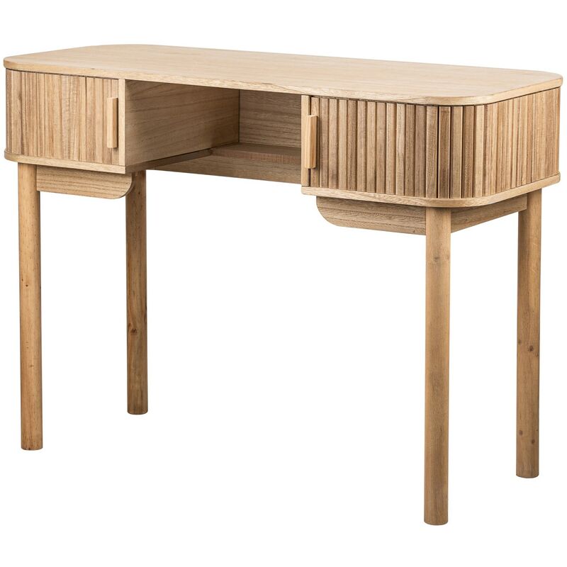 Nordlys - Bureau en Bois avec 2 Portes