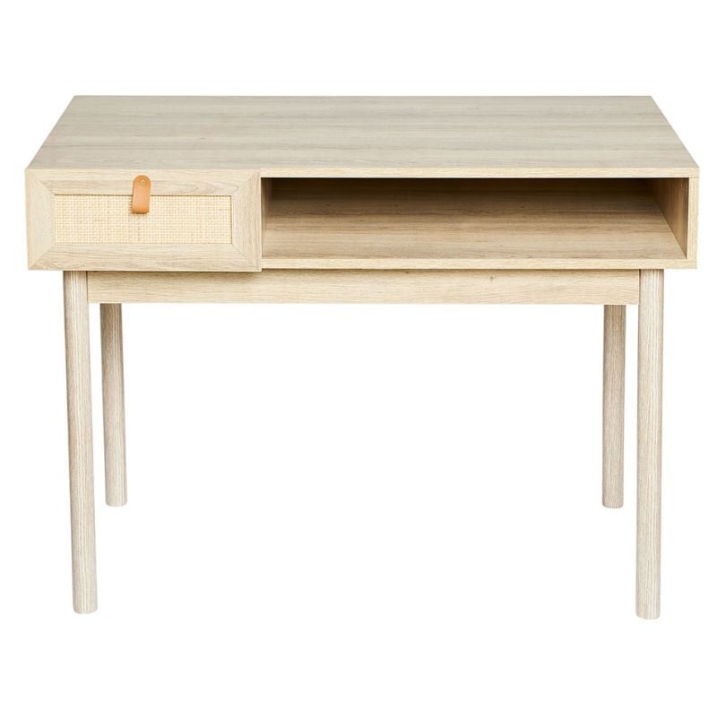Ostaria - Bureau en bois et cannage Jaipur