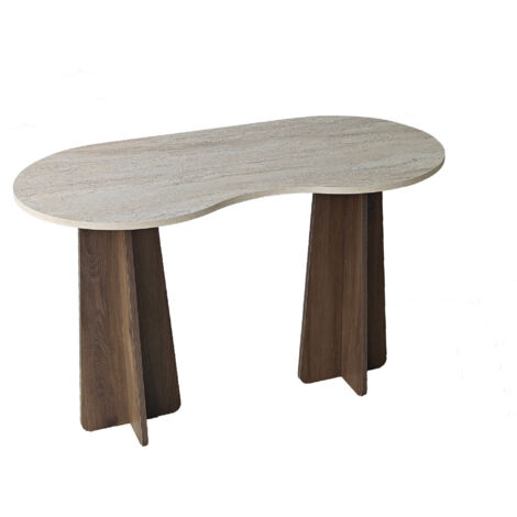 Bureau en bois "Infini" - 120 x 60 x 75 cm - Travertin