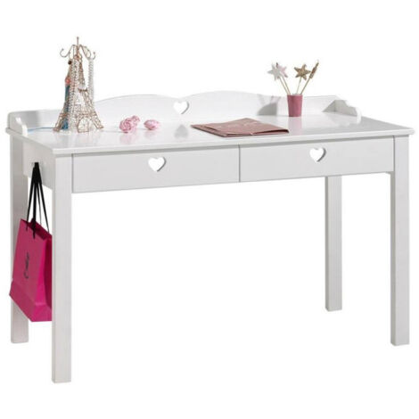 Bureau Enfant "Amori" 130cm Blanc