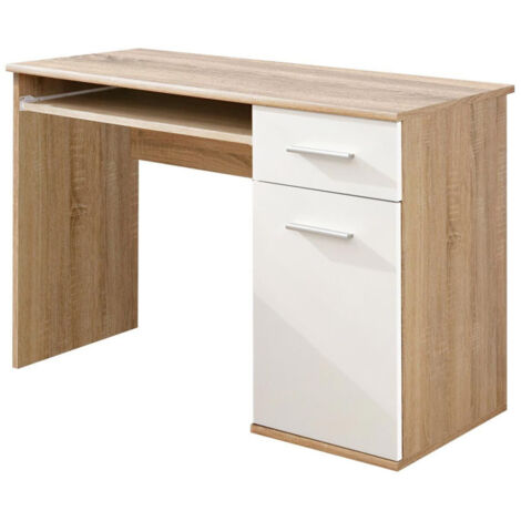 Bureau Enfant "Dino" 104cm Chêne & Blanc