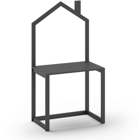 Bureau Enfant en Bois "Dallas" 150cm Anthracite