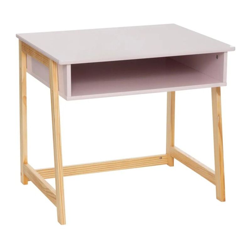 Bureau Enfant en Bois Maternelle 58cm Rose