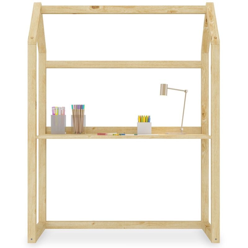 Idimex - Bureau enfant évolutif tina en bois massif - Coloris naturel