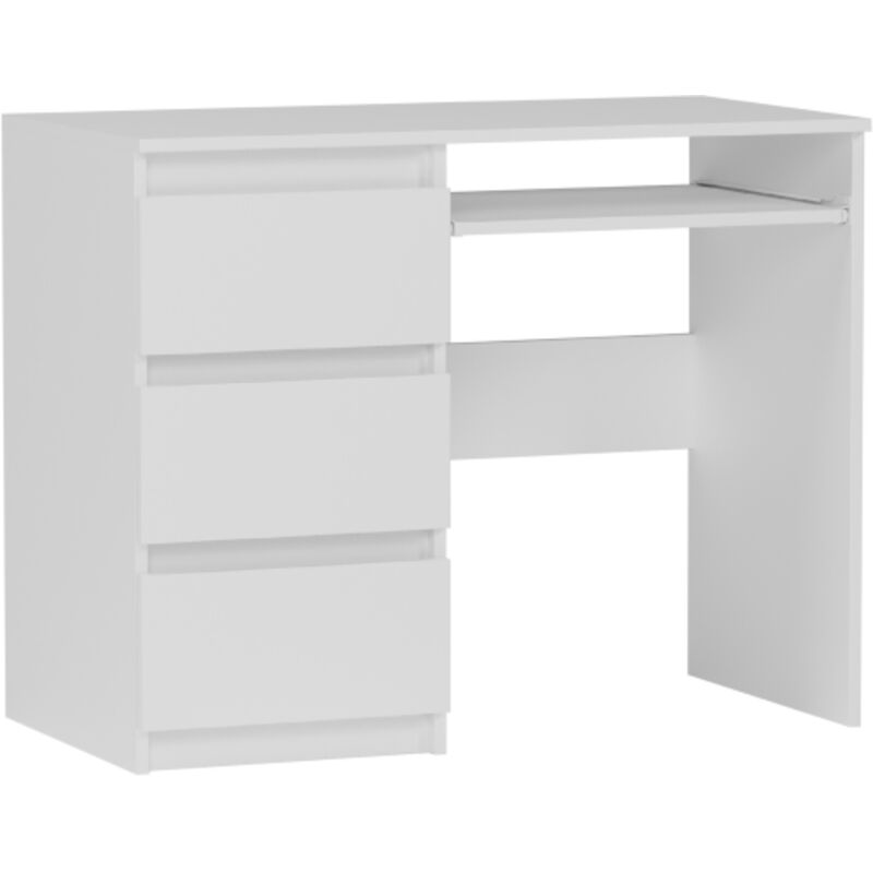 Bureau enfant gauche blanc 96 x 50 cm Moderne N3L