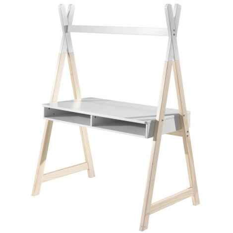 Bureau Enfant Tipi "Kiddy" 159cm Blanc
