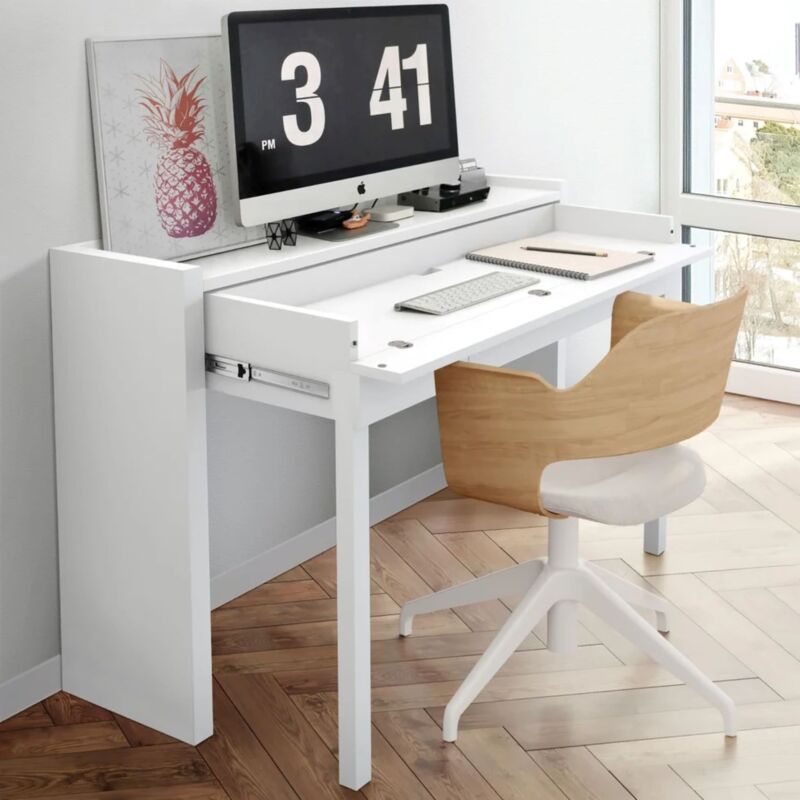 Bureau extensible blanc - BU0065