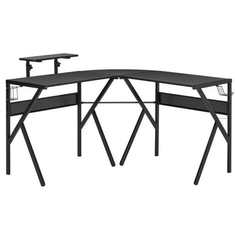 Bureau Gaming d'angle KLEE Noir