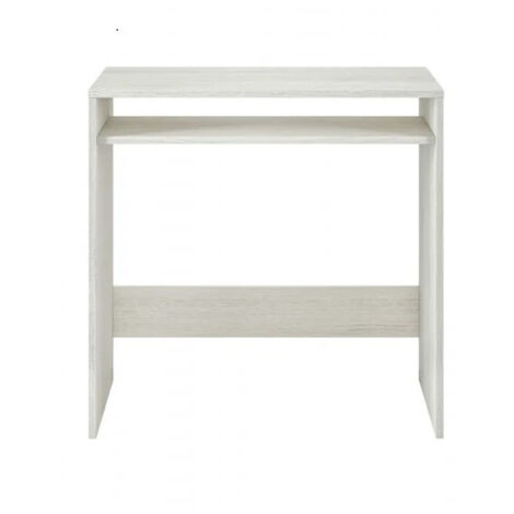 Bureau GASTON à tablette fixe L79cm x P43cm - Blanc - Blanc