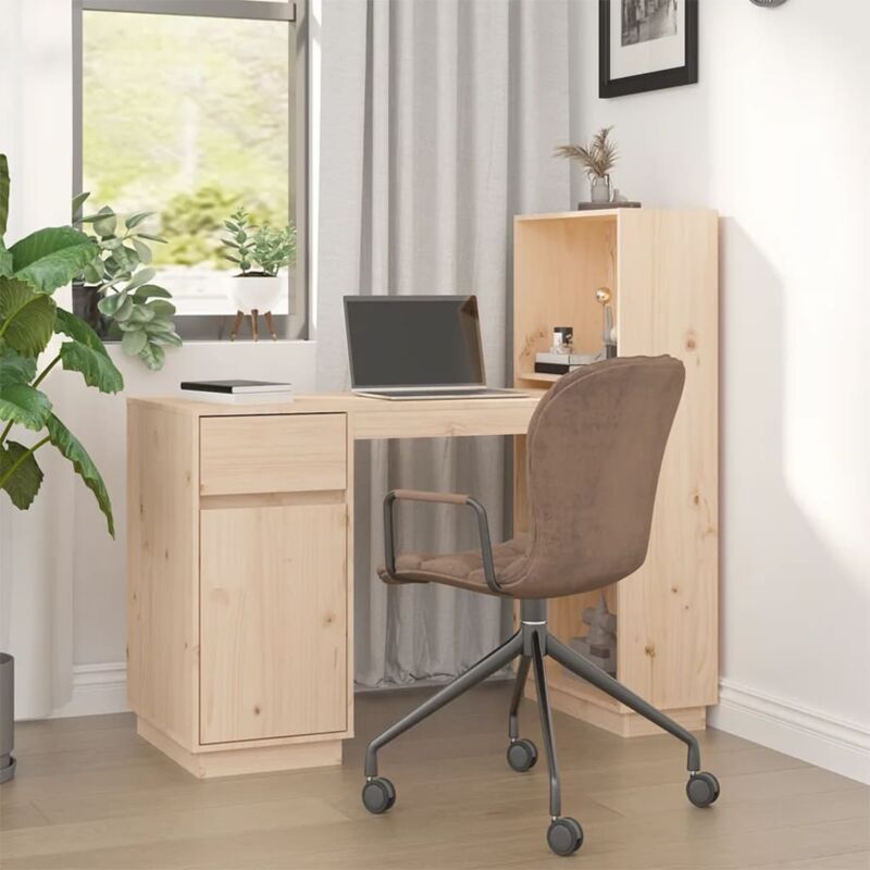 Vidaxl - Bureau 110x53x117 cm Bois massif de pin