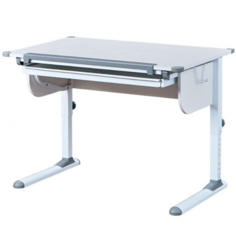 Bureau Inclinable 1 Tiroir "Evan" 110cm Blanc