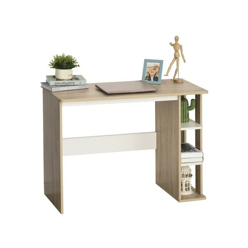 MH - Bureau informatique bill bois et blanc