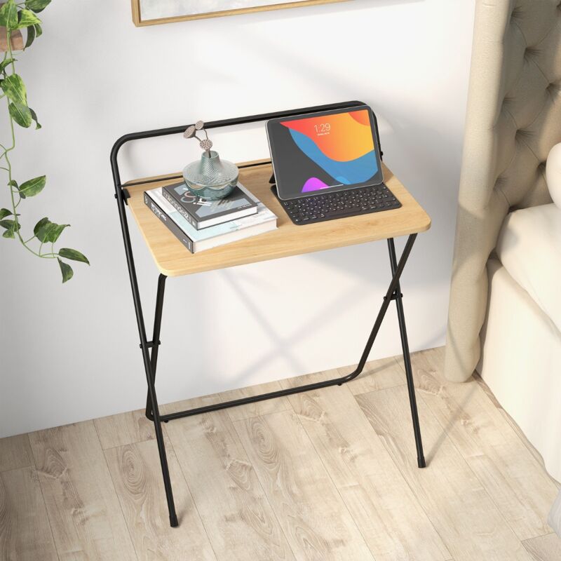Design In - Bureau Informatique Pliable 60 cm Compact pour Domicile avec Support Tablette CW35915