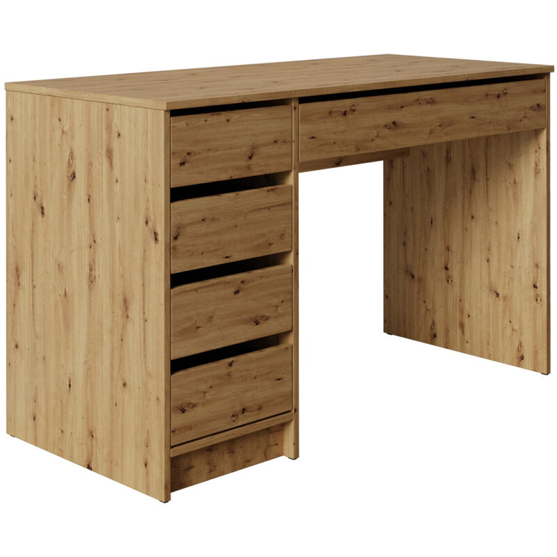 Bureau Comfivo 312, Chêne Artisan, Avec tiroirs, Le nombre de portes: 0, Nombre de tiroirs: 0, 76x120x55cm