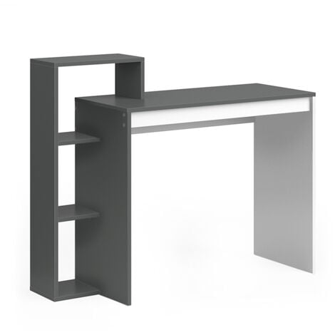 Bureau Leo, Anthracite/blanc, 110 x 40 cm, Vicco