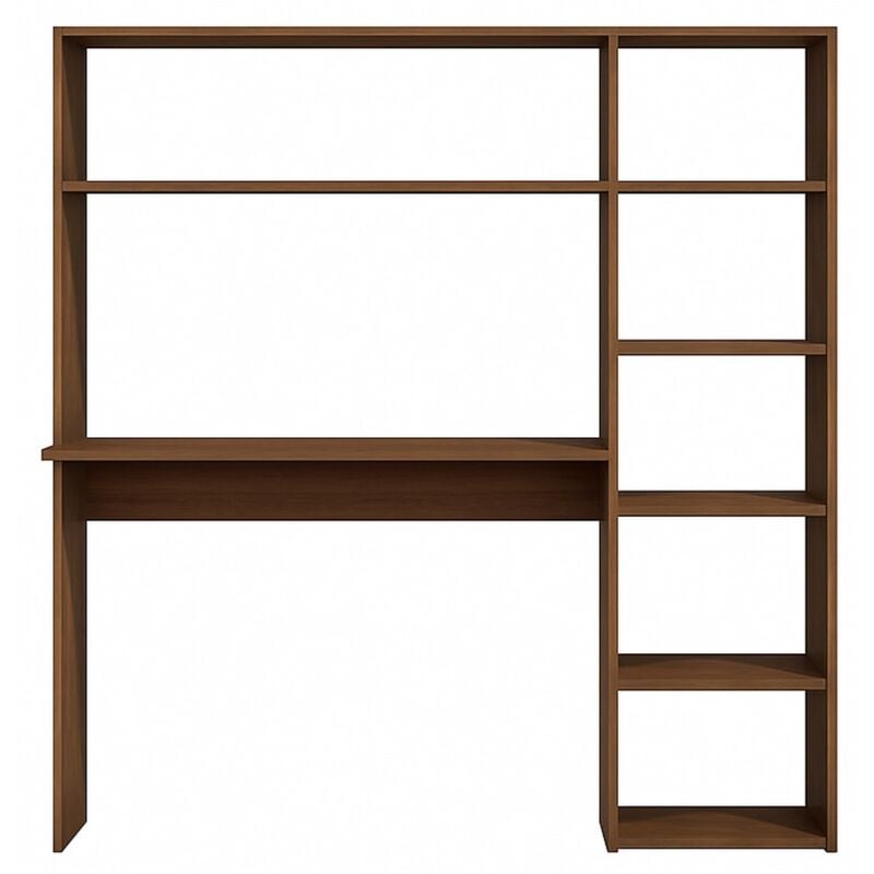 Epikasa - Bureau Moderne Aaliyah, Panneau Aggloméré Mélaminé, Marron, 40x114x140 cm