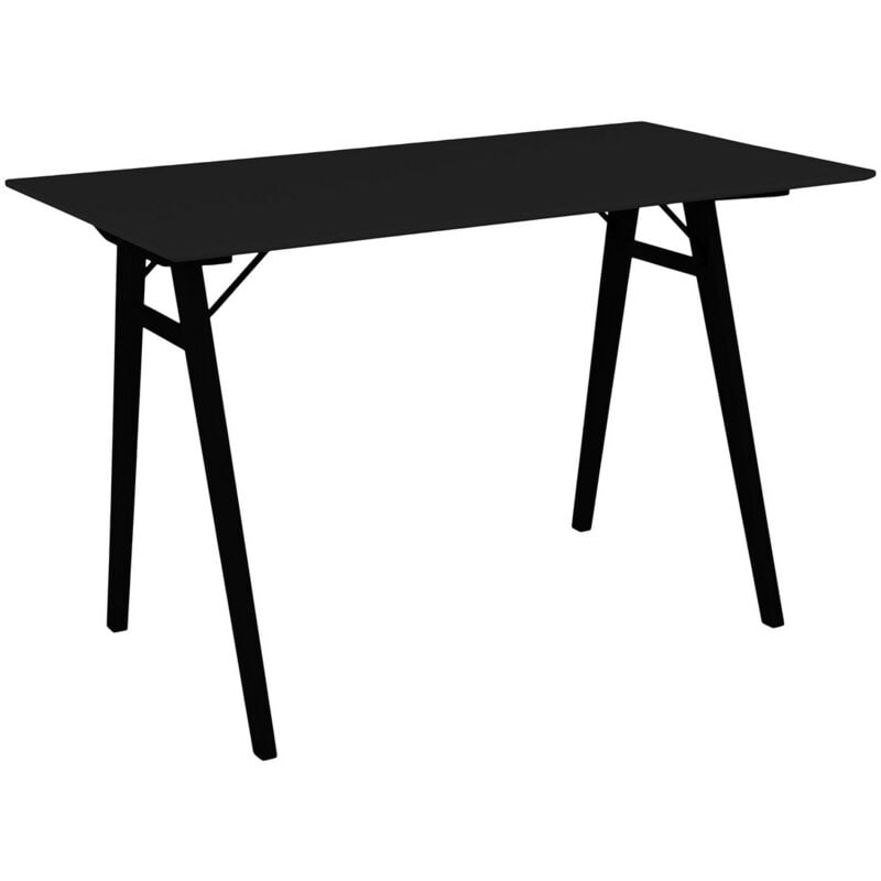 Epikasa - Bureau Moderne Vojens, mdf, Bois, Noir, 60x120x75 cm