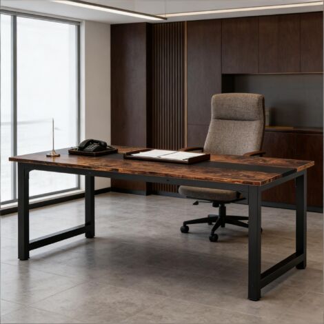 Bureau multifonction, table de travail spacieuse, bureau d'ordinateur (table uniquement)
