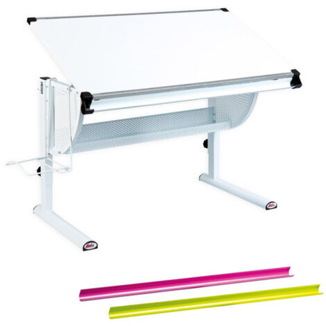 Bureau Multifonctions Enfant "Mathis" 118cm Blanc